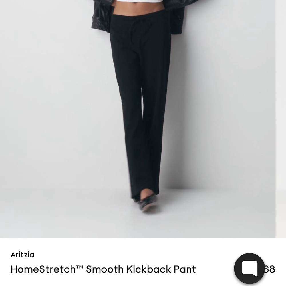 Aritzia homestretch smooth black pant XS